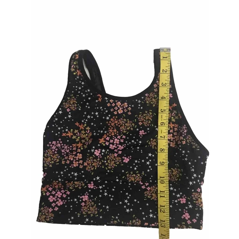 Victoria Sport Black Floral Tan/k Bra Size XS/XP
